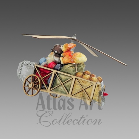 Bombka Atlas Art: Statek powietrzny (00890AA)