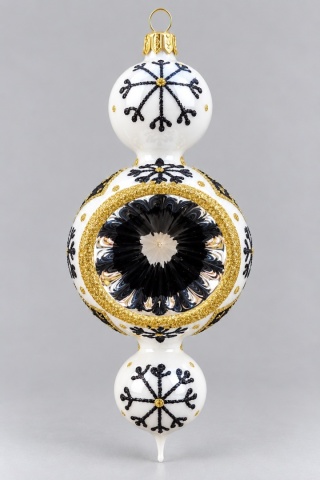 Bombka Wisior ornament z reflektorem: ZIMOWY CZAR
