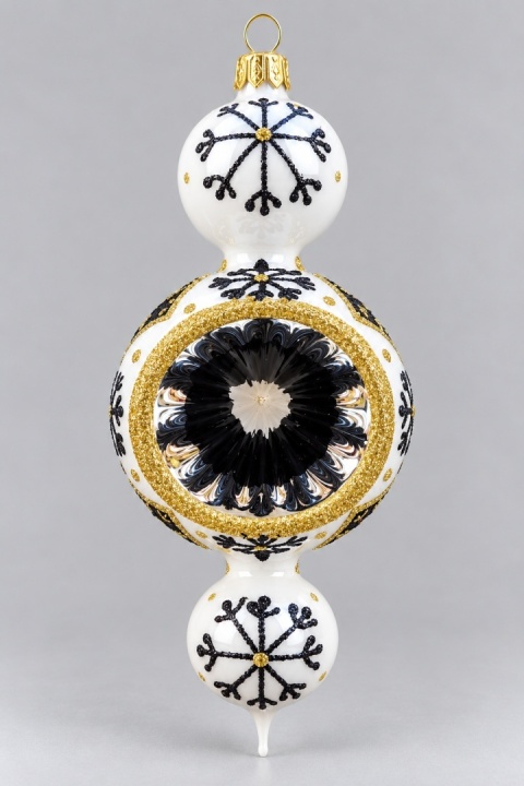 Bombka Wisior ornament z reflektorem: ZIMOWY CZAR