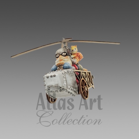 Bombka Atlas Art: Statek powietrzny (00890AA)