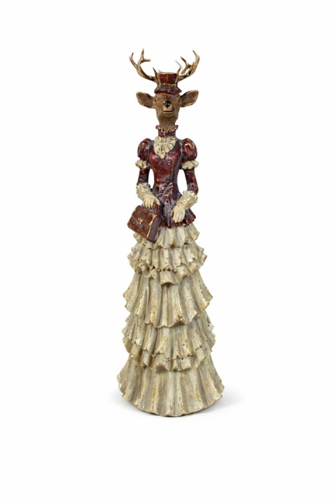 Pani Renifer "antique" w sukience poliresin (SX0338)