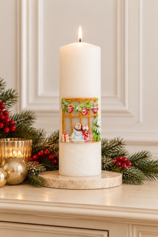 Świeca 200/70 CHRISTMAS CHILD lakier biała