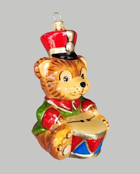 Bombka formowa: Miś z bębenkiem (84) SZ