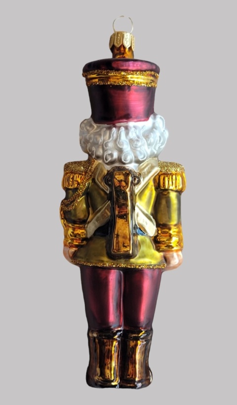 Bombka formowa: Nutcracker bordo mat (247) SEW