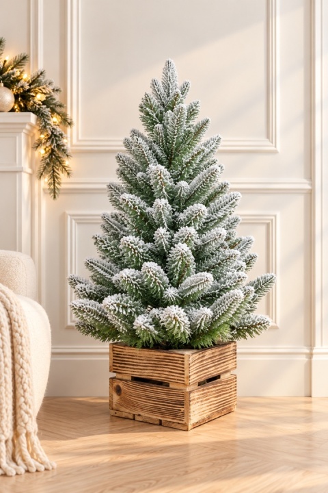 Choinka Bergen PE Box snow 100cm (DC2134)L fi 61cm