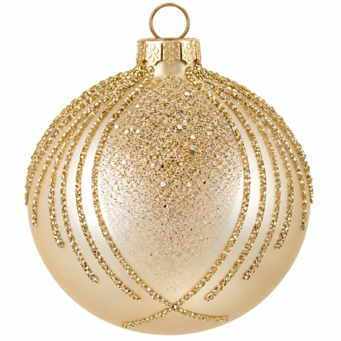 Bombki 100 dekorowane ornament op.4szt.: DYSKRETNY UROK
