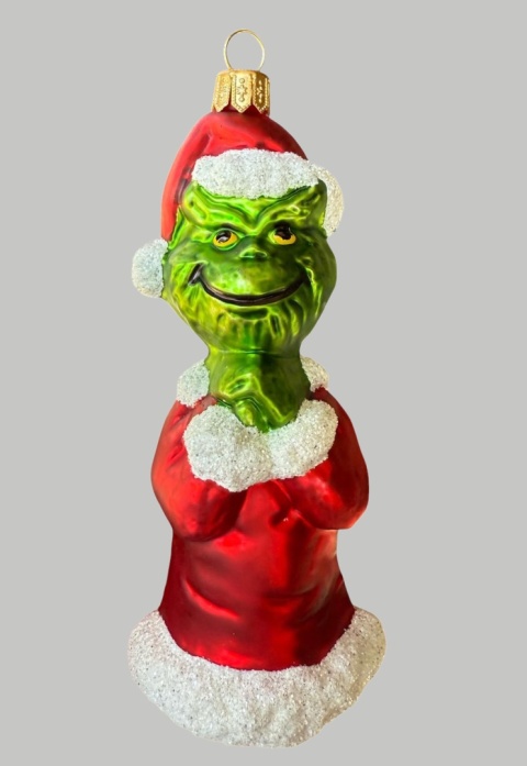 Bombka formowa: Grinch w stroju Mikołaja (178) SE