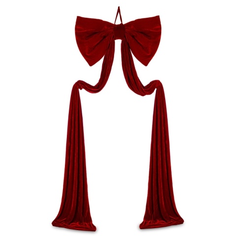 Kokarda burgund welur long MAXI (186396) szer.85x dł.240cm