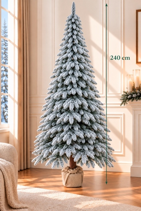 Choinka Tatra PVC Snow 240cm na pniu (DC1008) fi 120cm