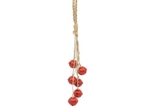 Zawieszka 6 czerwonych dzwonków (TG73650-2)