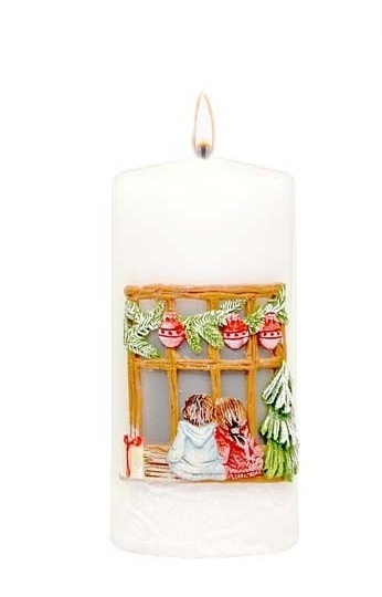 Świeca 150/70 CHRISTMAS CHILD lakier biała