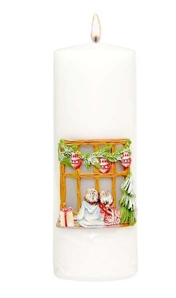 Świeca 200/70 CHRISTMAS CHILD lakier biała