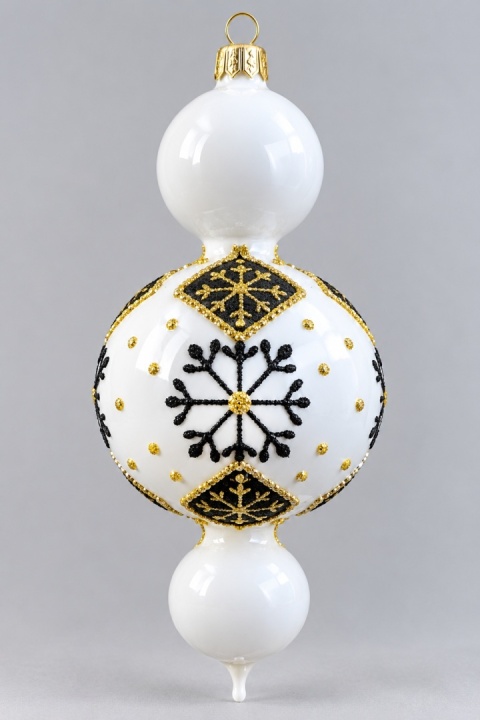 Bombka Wisior ornament z reflektorem: ZIMOWY CZAR