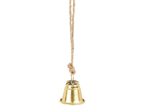 Zawieszka dzwonek metalowy złoty (TG82944-2)