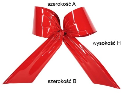 Kokarda plastikowa zewnętrzna czerwona (20) 55*80*55 cm