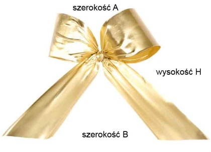 Kokarda plastikowa zewnętrzna złota (15) 40*70*50cm