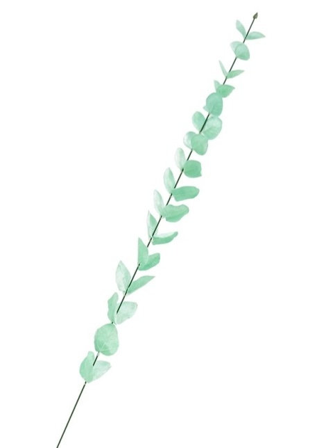 Gałązka pojedyńcza długa 115cm "miętowe liście" (GI03029)