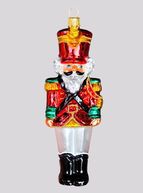 Bombka formowa: Nutcracker czerwony błysk (246) SEW