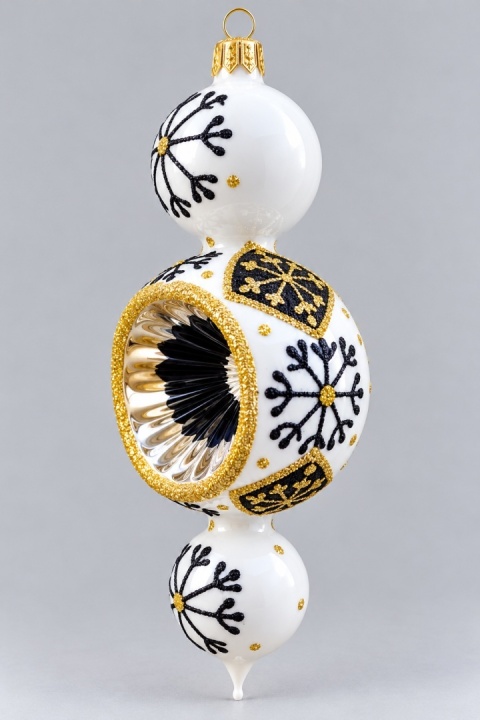 Bombka Wisior ornament z reflektorem: ZIMOWY CZAR