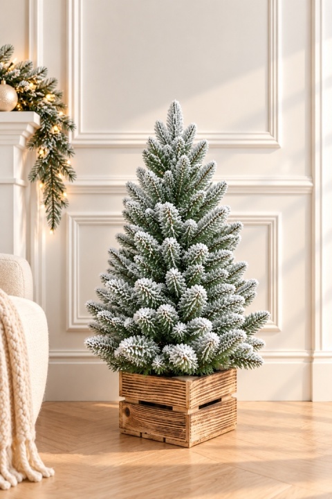 Choinka Bergen PE Box snow 80cm (DC2133)L fi 51cm