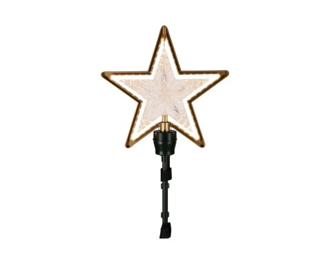 Gwiazda LED na czubek choinki ruchoma USB flash (481632) h:30/50cm
