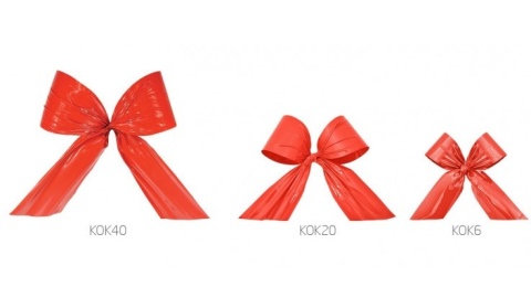 Kokarda plastikowa zewnętrzna czerwona (10) 25*35*40cm