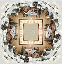 Obrus gobelin Chenille 100x100cm LAS DOMEK (TX0007-740B)