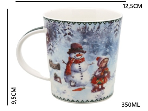 Kubek ceramiczny"świąteczny czas" (PG-19352) w ozdobnym pudełku