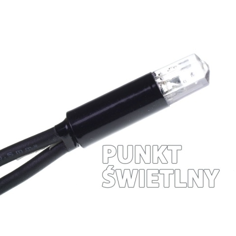 Lampki 80LED+gniazdem białe zimne zewnętrzne gruby kabel (LZ-LED-80G)