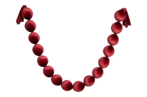 Girlanda welurowa bordo 10cm (OZB07777)