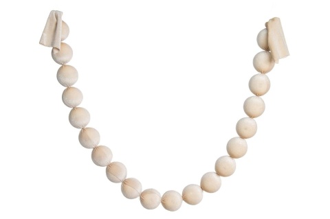 Girlanda welurowa ecru 6cm (OZB07792)