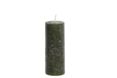 Świeca rustykalna zielona 13cm (SW05142)