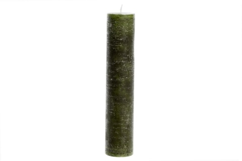 Świeca rustykalna zielona 25cm (SW05157)