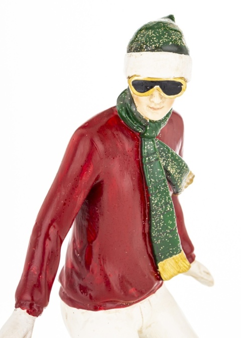 Figure 24cm athlete on a snowboard, polyresin (181002)