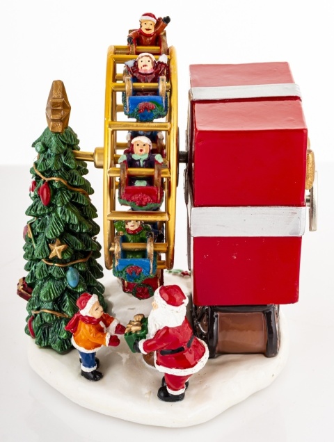 Świąteczna karuzela z choinką i Mikołajem pozytywka (181007)