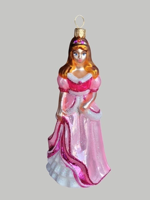 Bombka formowa: Księżniczka Barbie różowa pastelowa (277) D