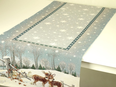 Bieżnik gobelinowy Eden 45x140cm Sarenki w lesie (SW212)