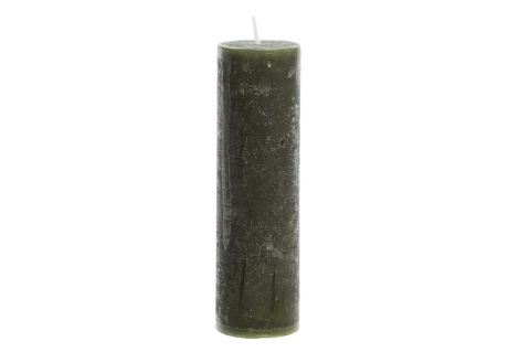 Świeca rustykalna zielona 17cm (SW05147)