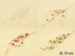 Gałązka perłowa z kuleczkami 2kol. 69cm (CV06375)