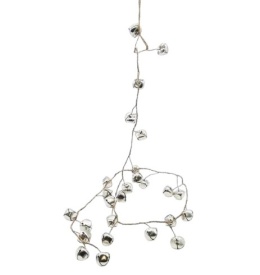 Girlanda 150cm metalowe dzwonki srebrne (TG73478)