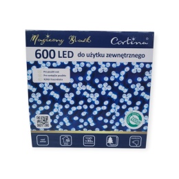 Lampki LED 600L zimne 30m wew/zew (10/16/LED/CW)