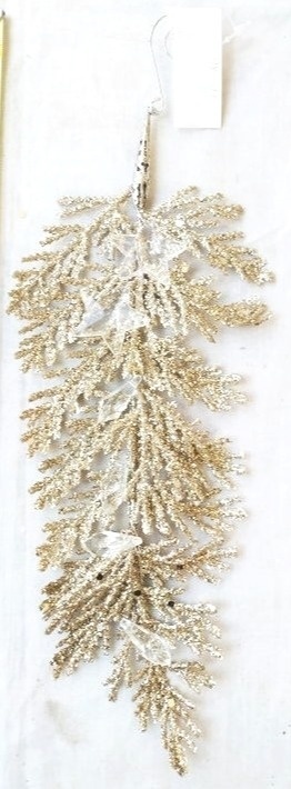 Zawieszka gałązka brokat akrylowe gwiazdki 32*12cm (HN1195)-20%