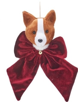 Includes fox with burgundy velvet bow (510901)