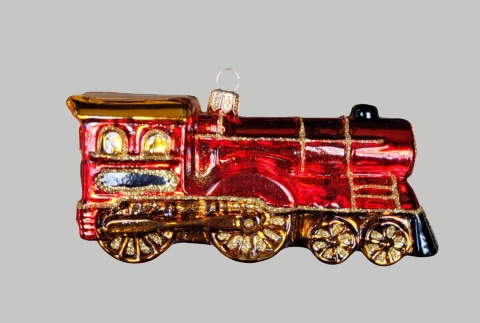 Bauble form: Locomotive red gold (231) SZ