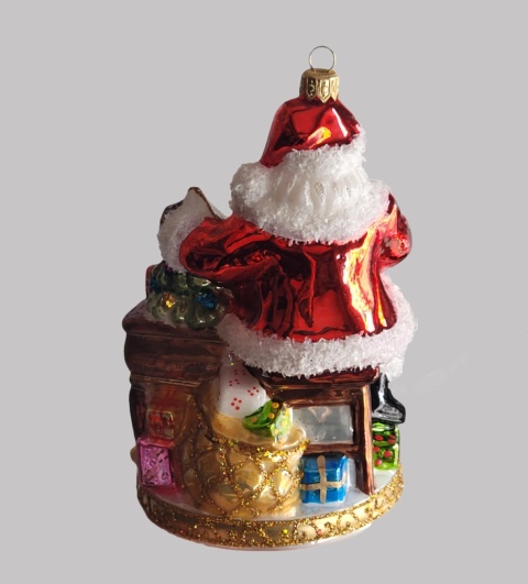 Bombka formowa: Mikołaj MAXI z sekretarzykiem (392) SZW