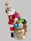 Bauble form: Santa with a bag of gifts (328) SZ