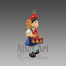 Bombka Atlas Art: Dziewczynka z bębenkiem (00898AA)