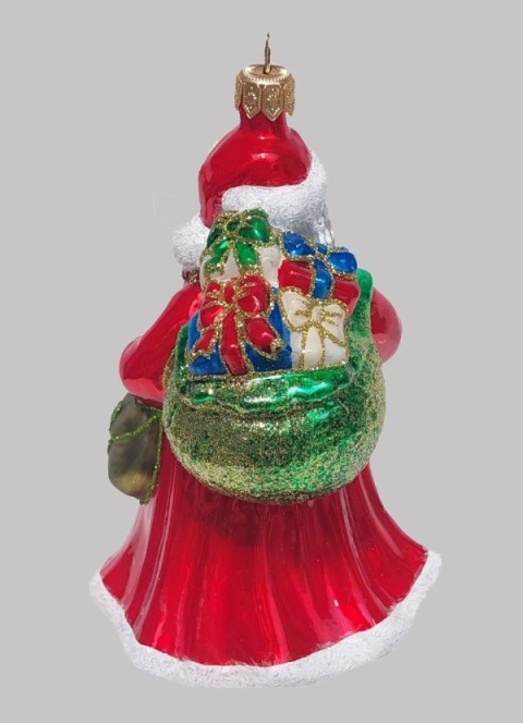 Bombka Baltica: Mikołaj w szaliku w paski (368)W