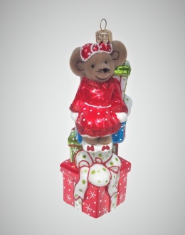 Bombka Baltica: Myszka na prezentach (372)W