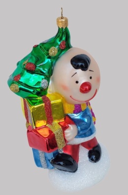 Bombka formowa: Chłopiec z prezentami (357) AW